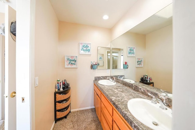 bathroom with vanity