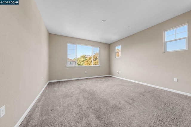 empty room featuring carpet flooring