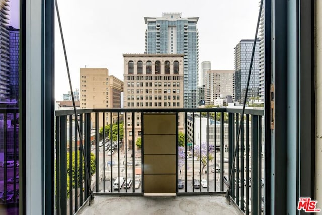 view of balcony