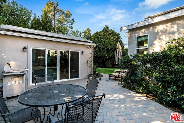 view of patio with grilling area