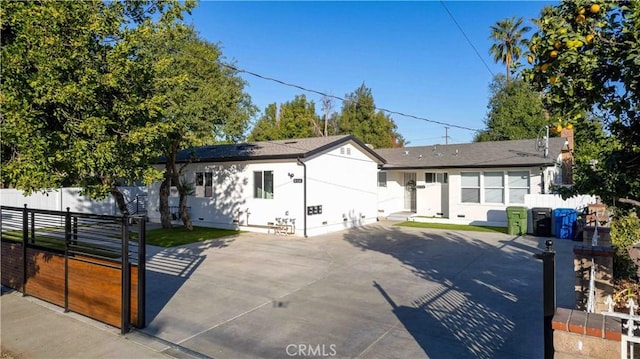 view of ranch-style home