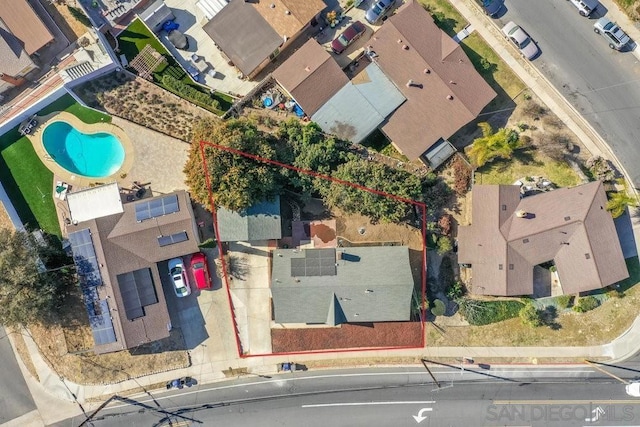 birds eye view of property