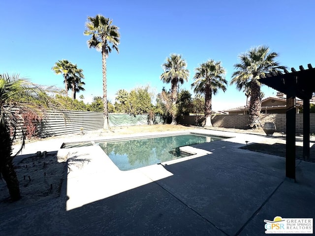 view of pool with a patio area