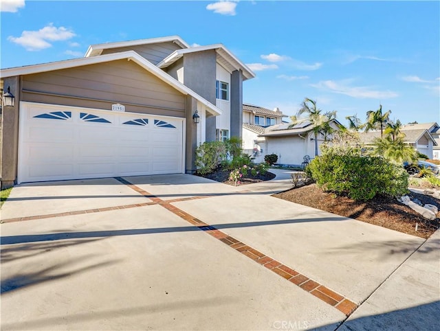 view of front of house featuring a garage