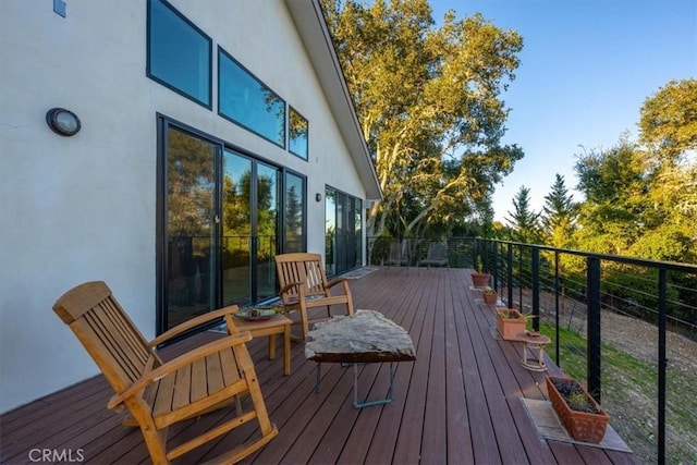 view of wooden terrace