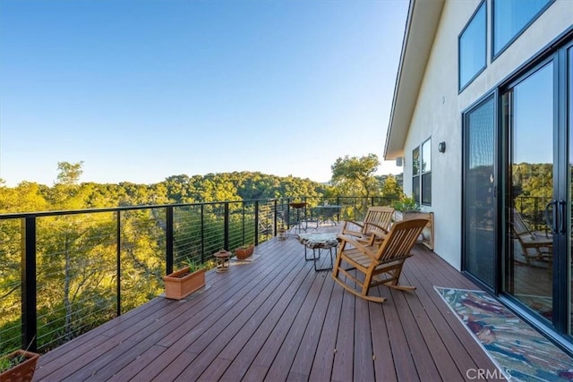 view of wooden terrace