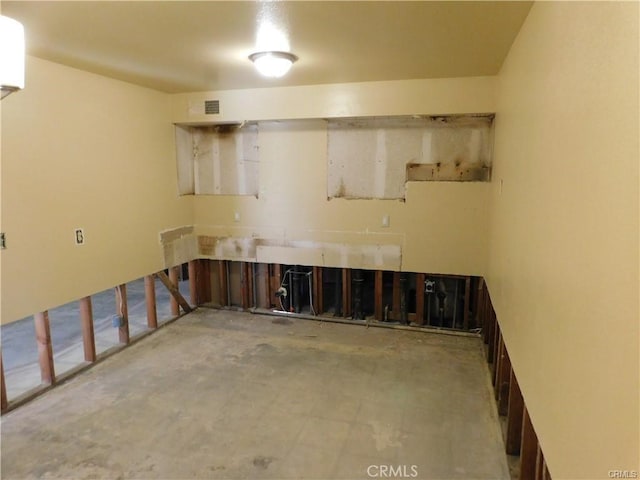 view of basement