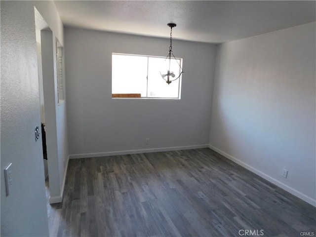 interior space featuring dark hardwood / wood-style floors