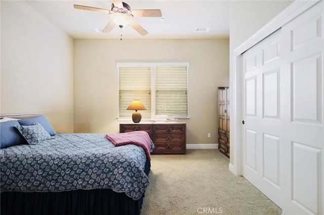 3600 Laver Ct, Redding, CA 96002 - bedroom featuring carpet, baseboards, and ceiling fan