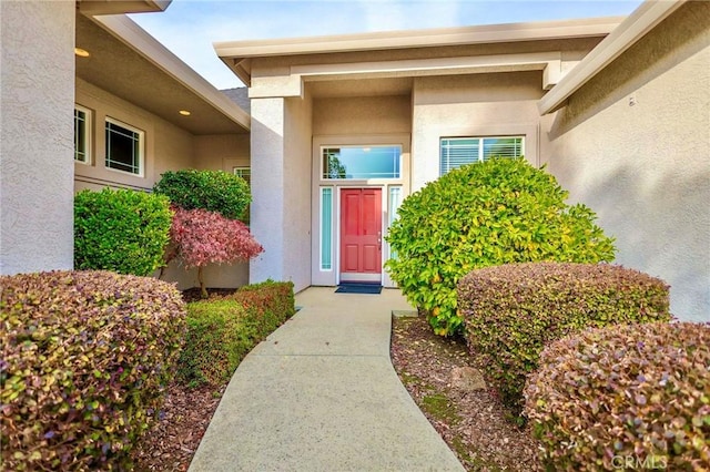 3600 Laver Ct, Redding, CA 96002 - view of exterior entry featuring stucco siding