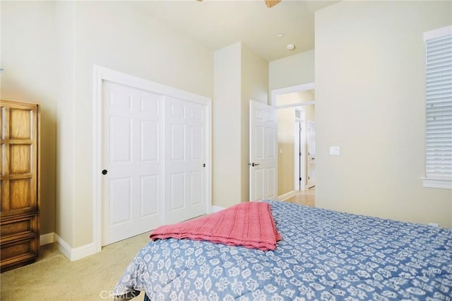 3600 Laver Ct, Redding, CA 96002 - bedroom with light carpet and a closet