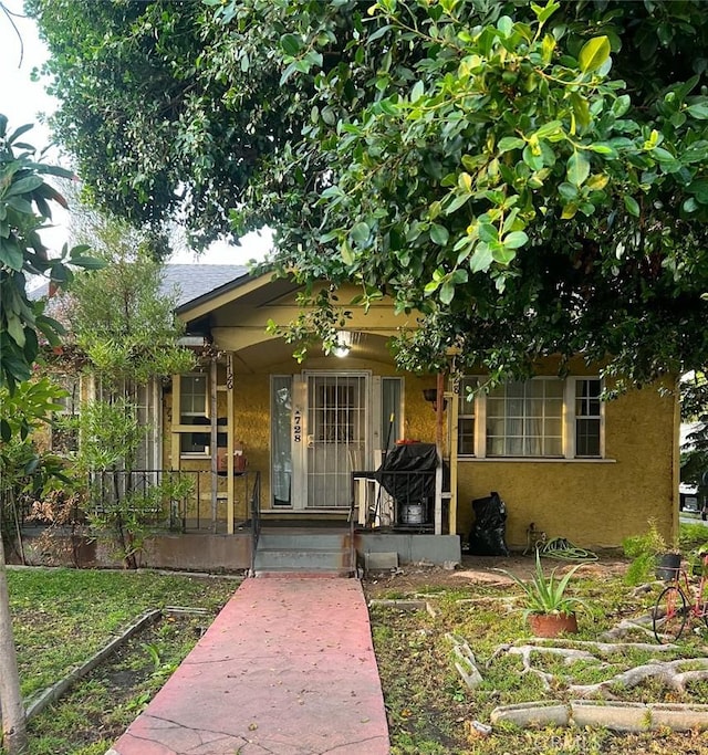 view of front of property with a porch