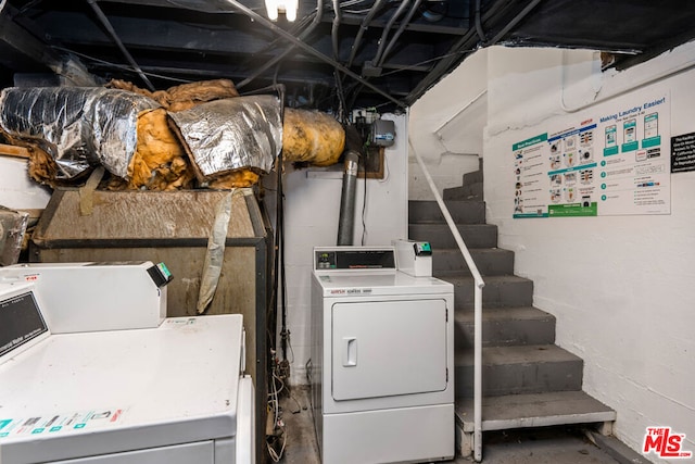 washroom featuring separate washer and dryer