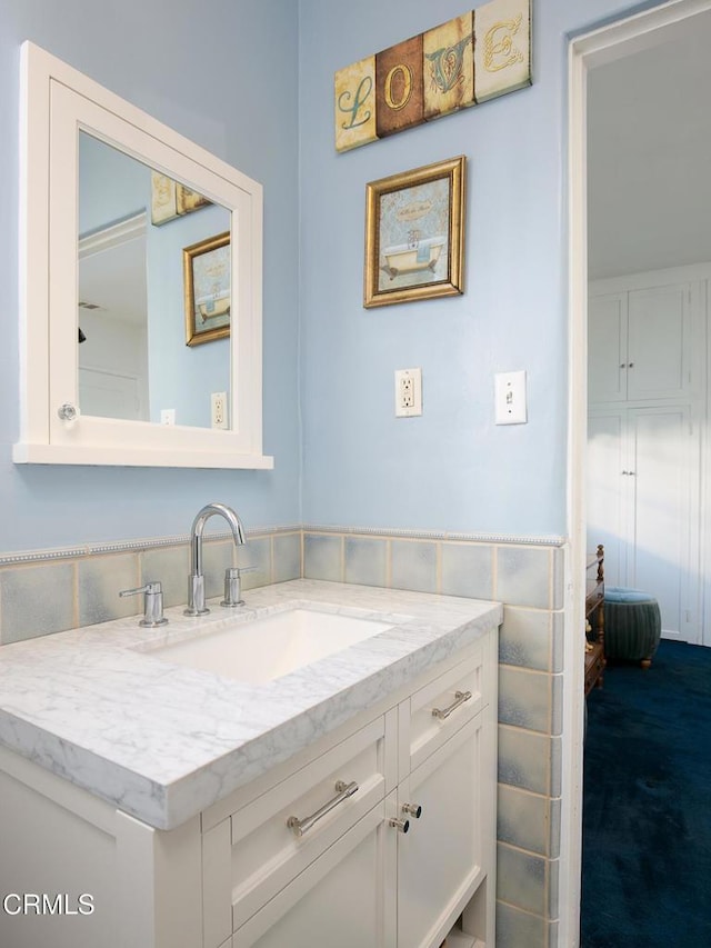 bathroom with vanity