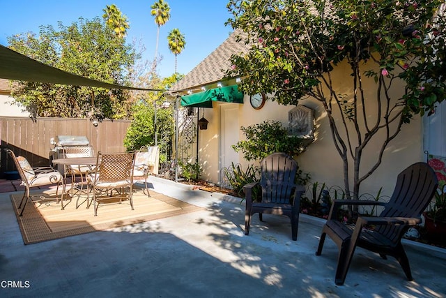 view of patio / terrace with grilling area