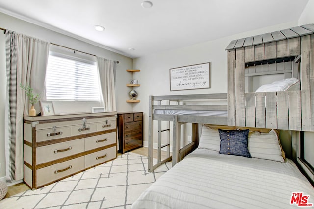 bedroom featuring light hardwood / wood-style floors