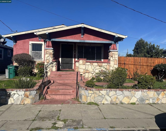 view of bungalow-style house