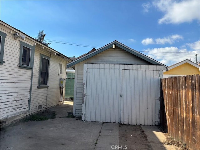 view of outbuilding