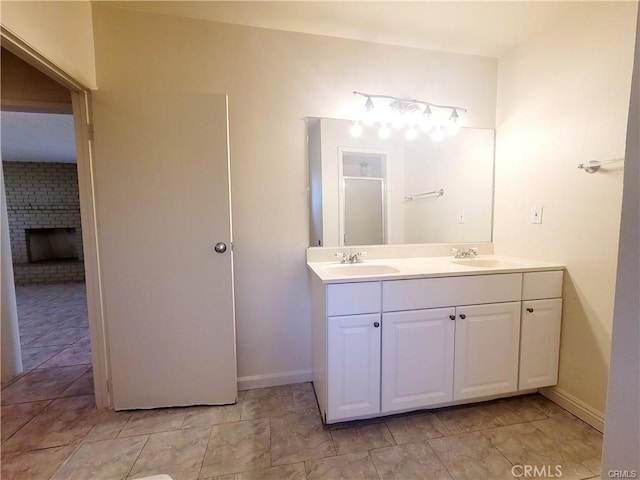 bathroom featuring vanity