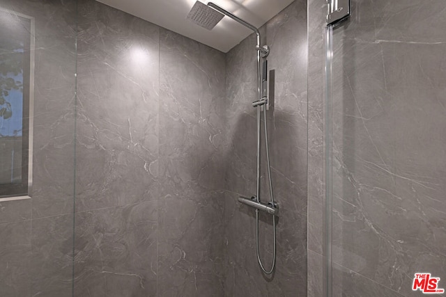 room details with tiled shower