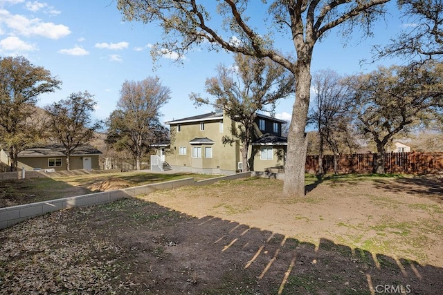 6124 Juniper Rd, Lake Isabella, CA 93240 - rear view of house with stucco siding