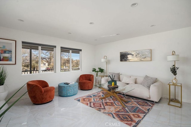 6124 Juniper Rd, Lake Isabella, CA 93240 - living area featuring marble finish flooring and recessed lighting