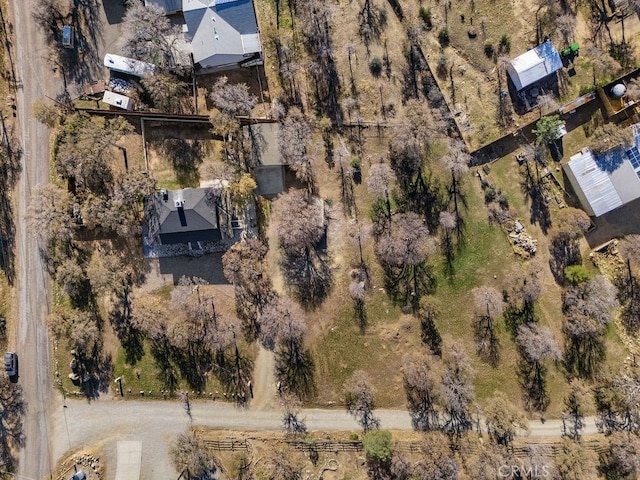 bird's eye view featuring a rural view