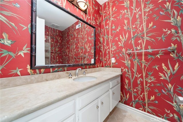 bathroom with vanity