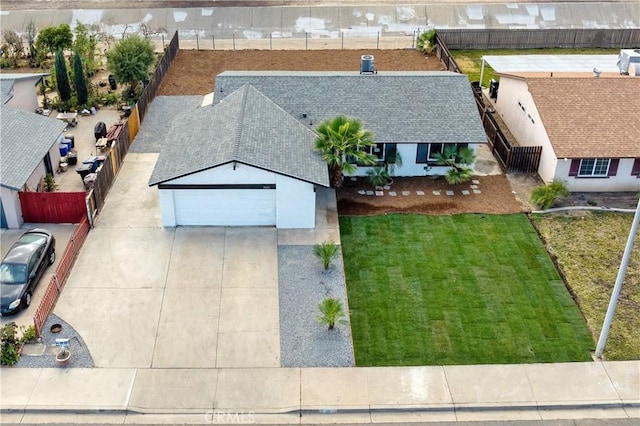 birds eye view of property