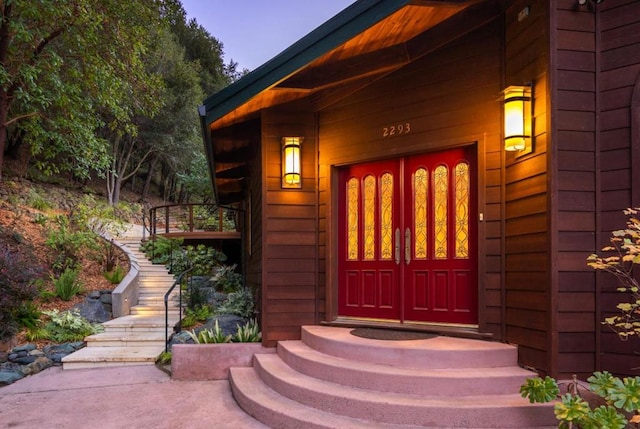 view of entrance to property