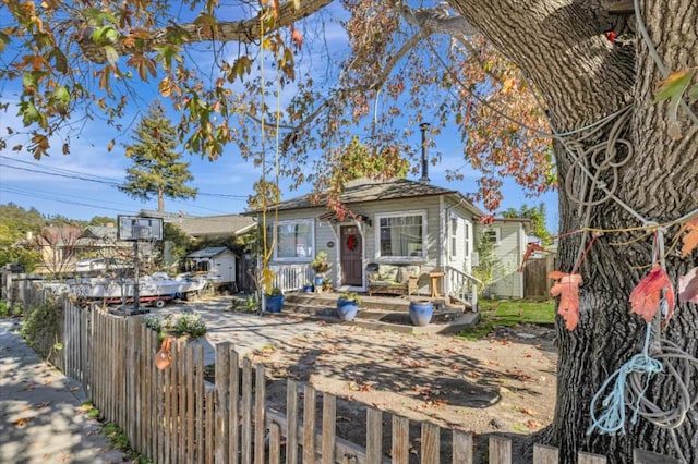 view of front of home