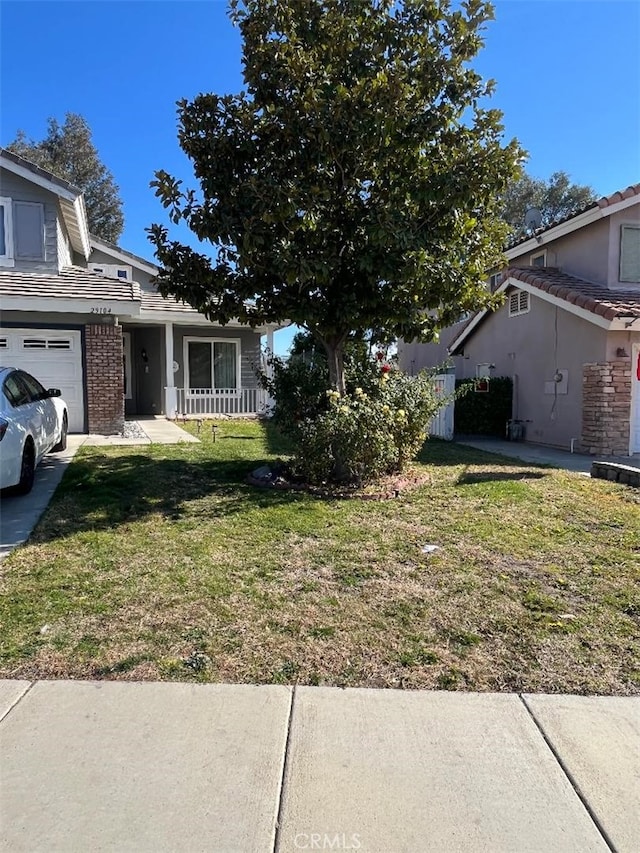 exterior space featuring a garage