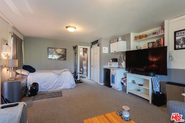 bedroom with carpet flooring