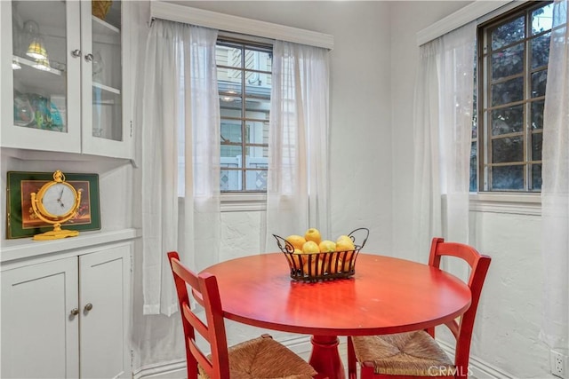 view of dining area