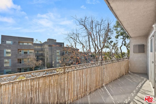 view of balcony