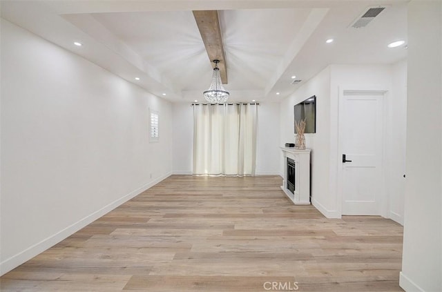 interior space with light wood-type flooring