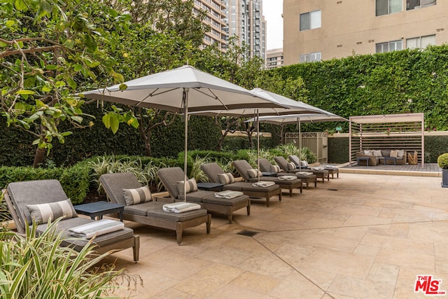 view of patio / terrace with outdoor lounge area