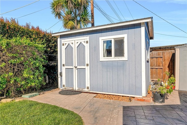 view of outbuilding