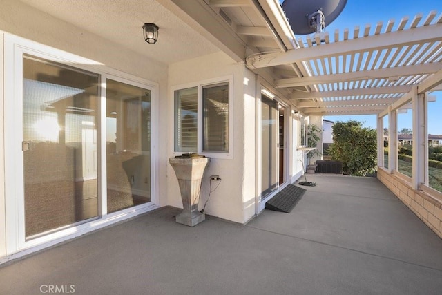 view of patio / terrace with a pergola