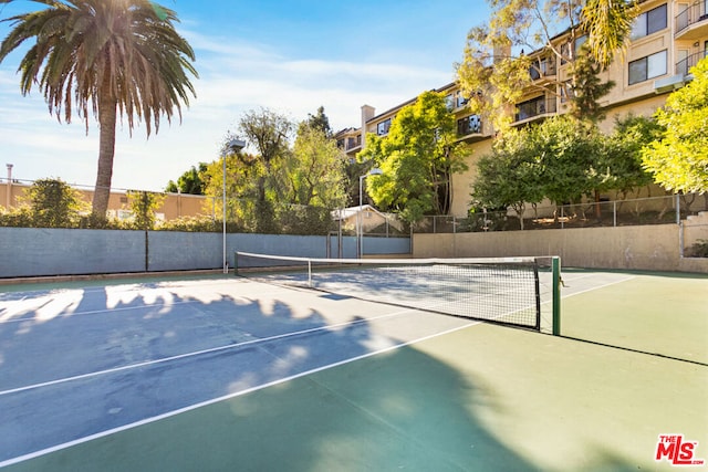 view of tennis court