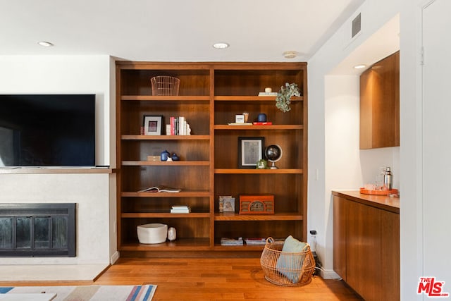 interior space featuring light wood-type flooring