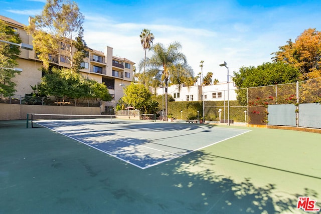 view of tennis court