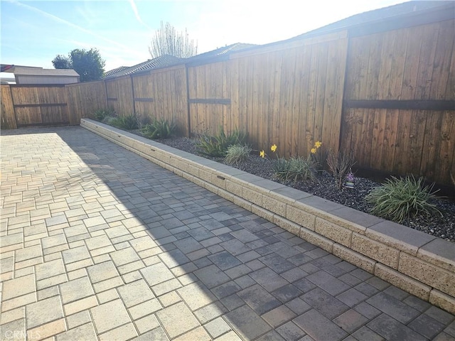 view of patio / terrace with a fenced backyard