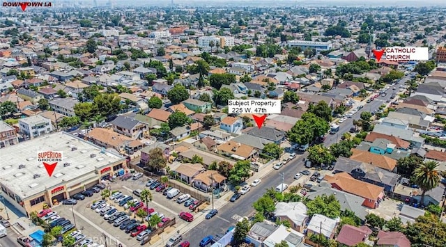 birds eye view of property