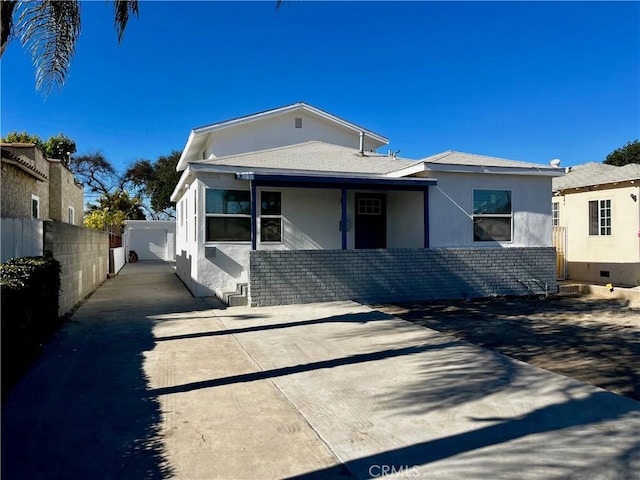 view of front of home