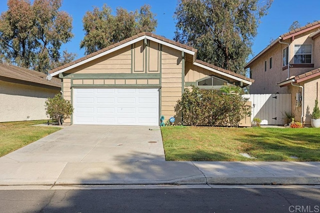 view of front of home with a front yard