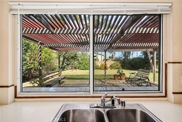 kitchen featuring sink