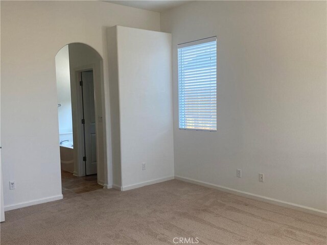 view of carpeted empty room