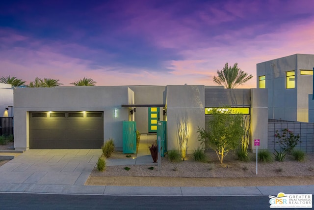 modern home with a garage