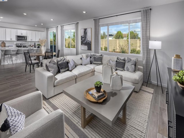 living room with a wealth of natural light